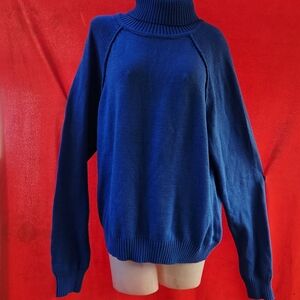Karen Scott Women's Rich Blue Turtleneck Sweater XXL BRAND NEW
